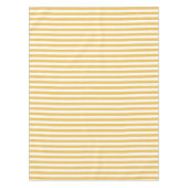 Trendy Yellow en White Wide Horizontal Stripes Tafelkleed (Voorkant)