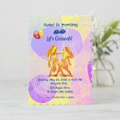 Trendy Yellow Gemini Birthday (21-20 juni) I Kaart (Staand voorkant)