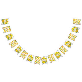 Trendy Yellow & Green Easter Eggs gift paper Vlaggetjes