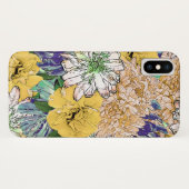 Trendy Yellow & Green Floral Girly Illustration Case-Mate iPhone Case (Achterkant (horizontaal))
