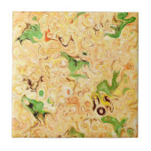 Trendy Yellow Green Marble Stone Ceramic Tegel Tegeltje (Voorkant)