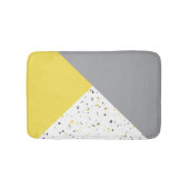 Trendy Yellow Grey Terrazzo Badmat (Voorkant)