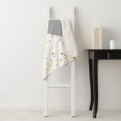 Trendy Yellow Grey Terrazzo Sherpa Deken (In situ)