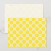 Trendy Yellow Polka Dots Pattern Citrus Fun Gifts Briefkaart (Voorkant / Achterkant)