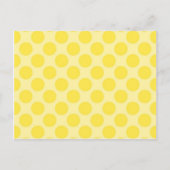 Trendy Yellow Polka Dots Pattern Citrus Fun Gifts Briefkaart (Voorkant)