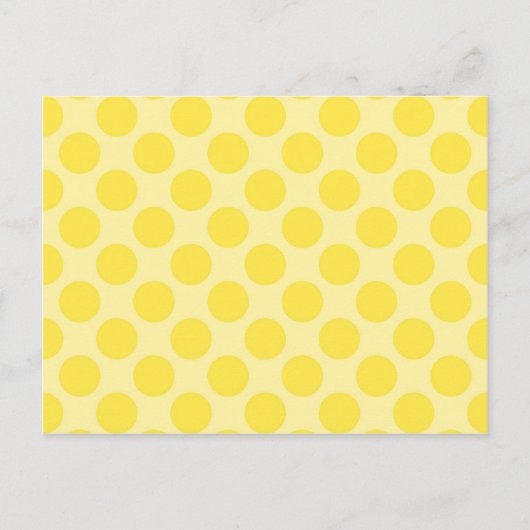 Trendy Yellow Polka Dots Pattern Citrus Fun Gifts Briefkaart (Voorkant)