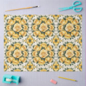 Trendy Yellow Rose Mooi Collectie Tissuepapier (Craft)