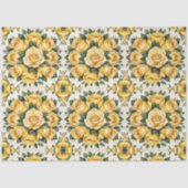 Trendy Yellow Rose Mooi Collectie Tissuepapier (Voorkant)