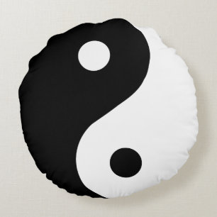 Trendy Ying Yang Pillow Rond Kussen