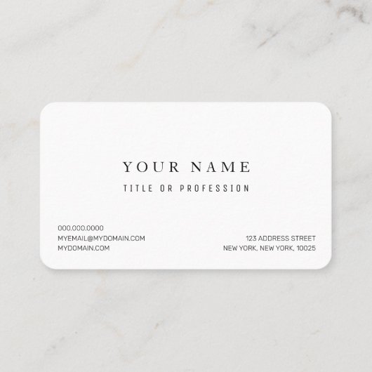 Trendy Yoga Instructor Professional Logo Business Visitekaartje (Achterkant)