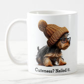 Trendy Yorkie met coole hipster-vibes Koffiemok