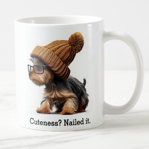 Trendy Yorkie met coole hipster-vibes Koffiemok