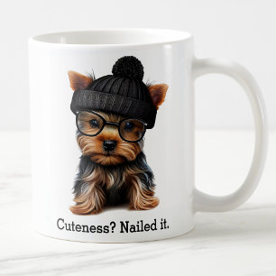Trendy Yorkie met coole hipster-vibes Koffiemok