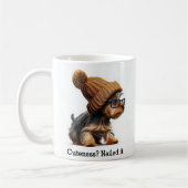 Trendy Yorkie met coole hipster-vibes Koffiemok (Links)