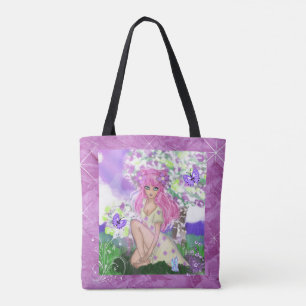 Trendy Young Girly Canvas tas of Shopping bag