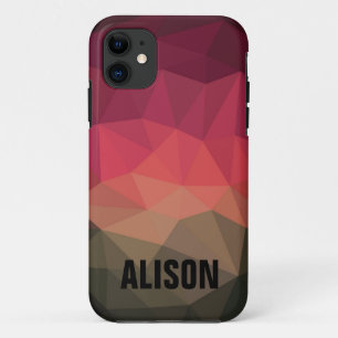 Trendy youthful bold ombre, aangepaste naam Case-Mate iPhone case