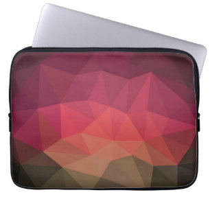 Trendy youthful bold ombre kleurrijk design laptop sleeve