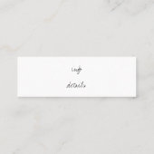 trendy youtube-visitekaartje mini visitekaartje (Achterkant)