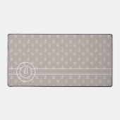 Trendy Zaadpeulpatroon Monogram A Bureaumat (Voorkant)