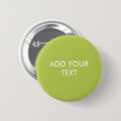 Trendy zachte chartreuse aangepaste knop ronde button 5,7 cm (Voorkant /achterkant)