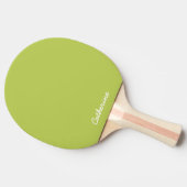 Trendy zachte chartreuse aangepaste pingpongbat tafeltennisbatje (Zijkant)