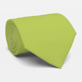 Trendy zachte chartreuse stropdas (Opgerold)