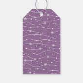 Trendy - Zachte Lavendel - Sneeuwvlok cadeau Label Cadeaulabel (Achterkant)