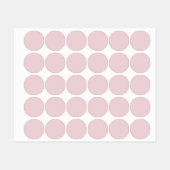Trendy Zachte Pastelroze - Label (Vel)