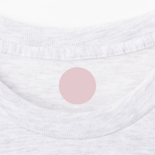 Trendy Zachte Pastelroze - Label (Aangebracht)