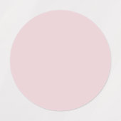 Trendy Zachte Pastelroze - Label (Design 1)