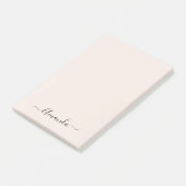 Trendy zachte roze minimalistische post-it notitie post-it® notes (Schuin)