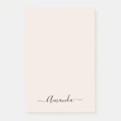 Trendy zachte roze minimalistische post-it notitie post-it® notes (Voorkant)