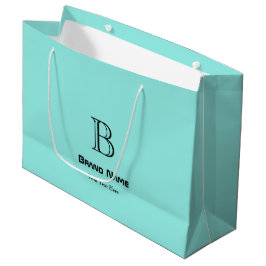 Trendy Zakelijk Aangepast Monogram Minimalistisch Groot Cadeauzakje