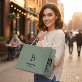 Trendy Zakelijk Aangepast Monogram Minimalistisch Groot Cadeauzakje
