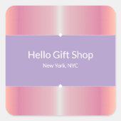 Trendy Zakelijk Pakket En Zegelstickers Vierkante Sticker (Voorkant)