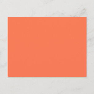 Trendy Zalmon Coral Kleur Klaar om aan te passen Briefkaart