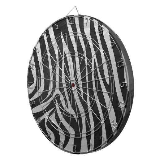 Trendy Zebra Animal Print Pattern gemaakt door Ima Dartbord (Voorkant Rechts)