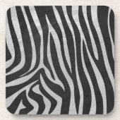 Trendy Zebra Animal Print Pattern gemaakt door Ima Drankjes Onderzetter (Voorkant)