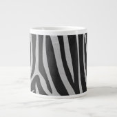 Trendy Zebra Animal Print Pattern gemaakt door Ima Grote Koffiekop (Voorkant)
