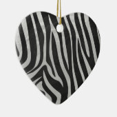 Trendy Zebra Animal Print Pattern gemaakt door Ima Keramisch Ornament (Rechts)