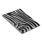 Trendy Zebra Animal Print Pattern gemaakt door Ima Notitieboek (Rechterzijde)