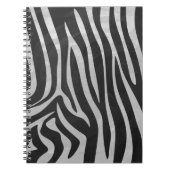 Trendy Zebra Animal Print Pattern gemaakt door Ima Notitieboek (Voorkant)