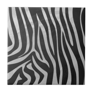 Trendy Zebra Animal Print Pattern gemaakt door Ima Tegeltje