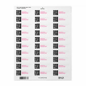 Trendy Zebra gepersonaliseerd adreslabel Etiket (Full Sheet)