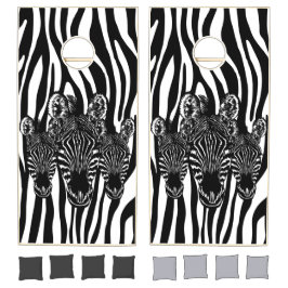Trendy Zebra Herd op Zebra Print