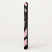 Trendy zebra kudde op zebraprint roze Case-Mate iPhone case (Achterkant/links)