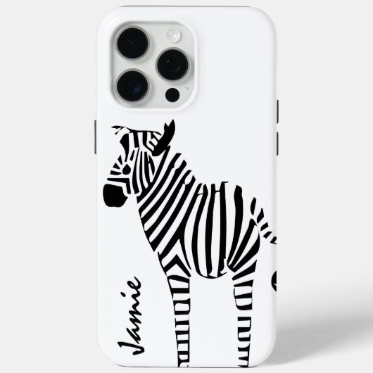 Trendy Zebra-liefhebbers Case-Mate iPhone Case (Achterkant)