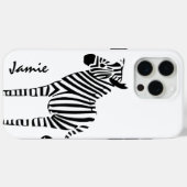 Trendy Zebra-liefhebbers Case-Mate iPhone Case (Achterkant (horizontaal))
