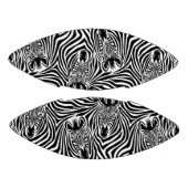 Trendy Zebra Print Black And White Pattern American Football (Panelen)