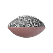 Trendy Zebra Print Black And White Pattern American Football (Gedraaid 90)